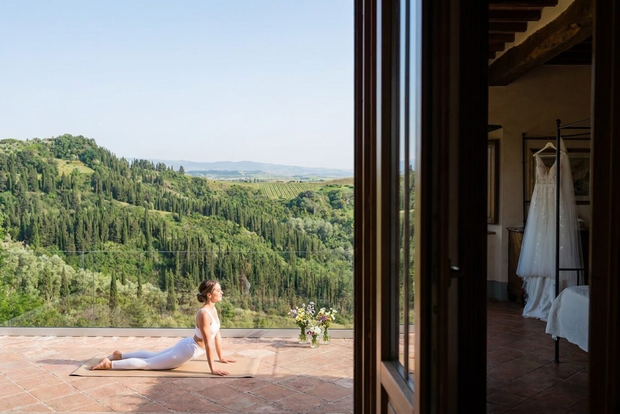 Yoga per la Sposa e per il Matrimonio in Toscana: Pre-nozze, Prove, Luna di Miele